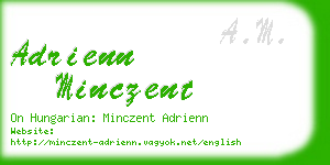 adrienn minczent business card